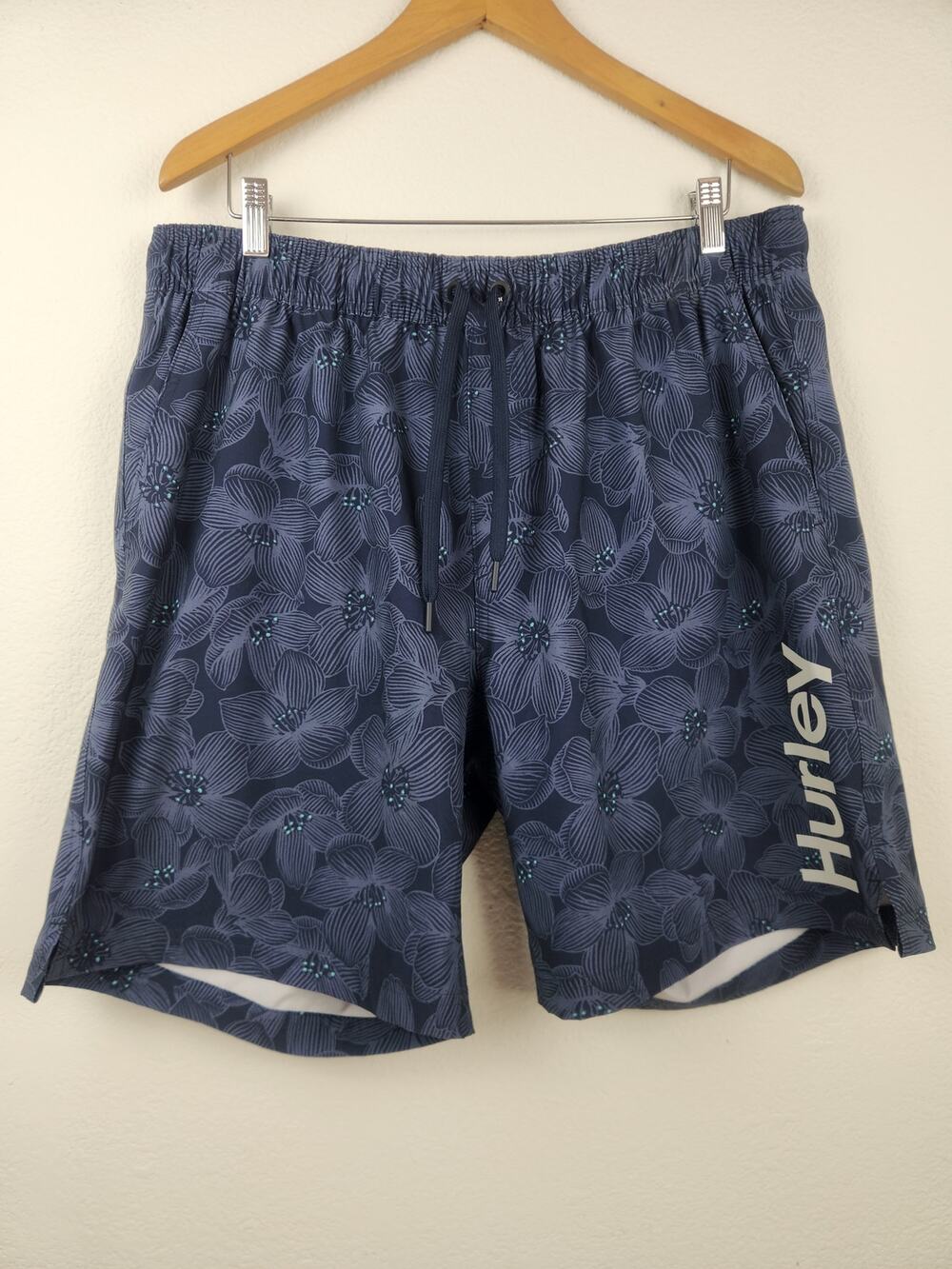 Hurley Men's Swim Shorts Boardshorts Blue Size XXL 8" Inseam Pockets